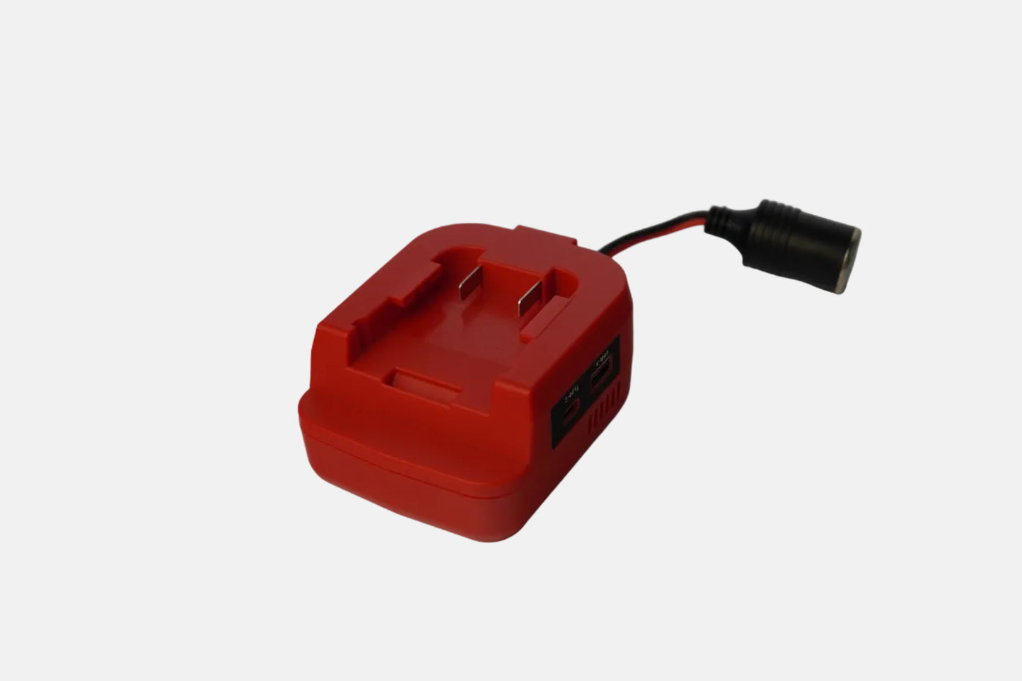 18V to 12V Step-Down Converter for Milwaukee, Dewalt or Mikita M18 Battery Adapter